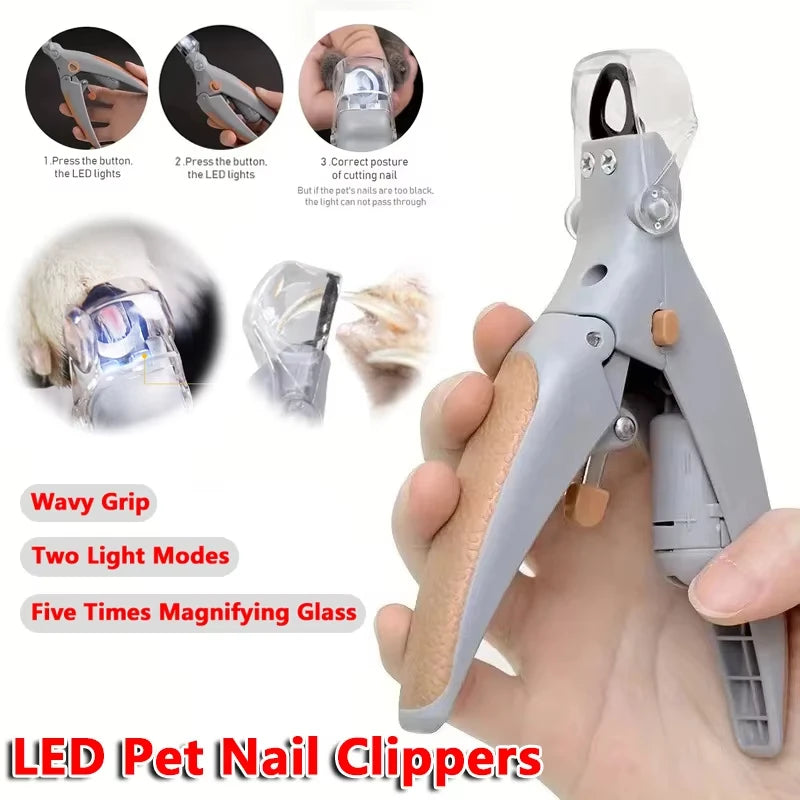 1PCS LED Nail Clipper