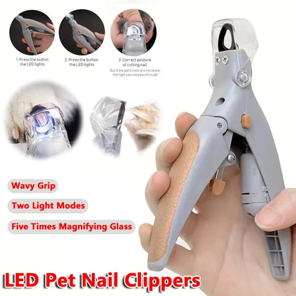 1PCS LED Nail Clipper