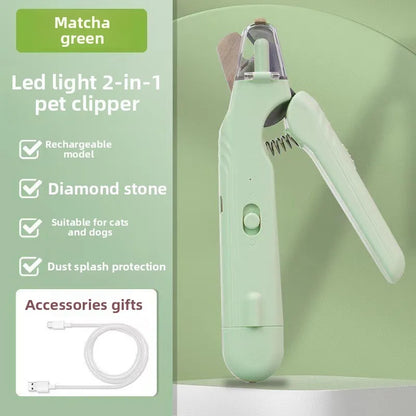 2 in 1 Electric Pet Nail Trimmer