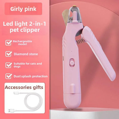 2 in 1 Electric Pet Nail Trimmer