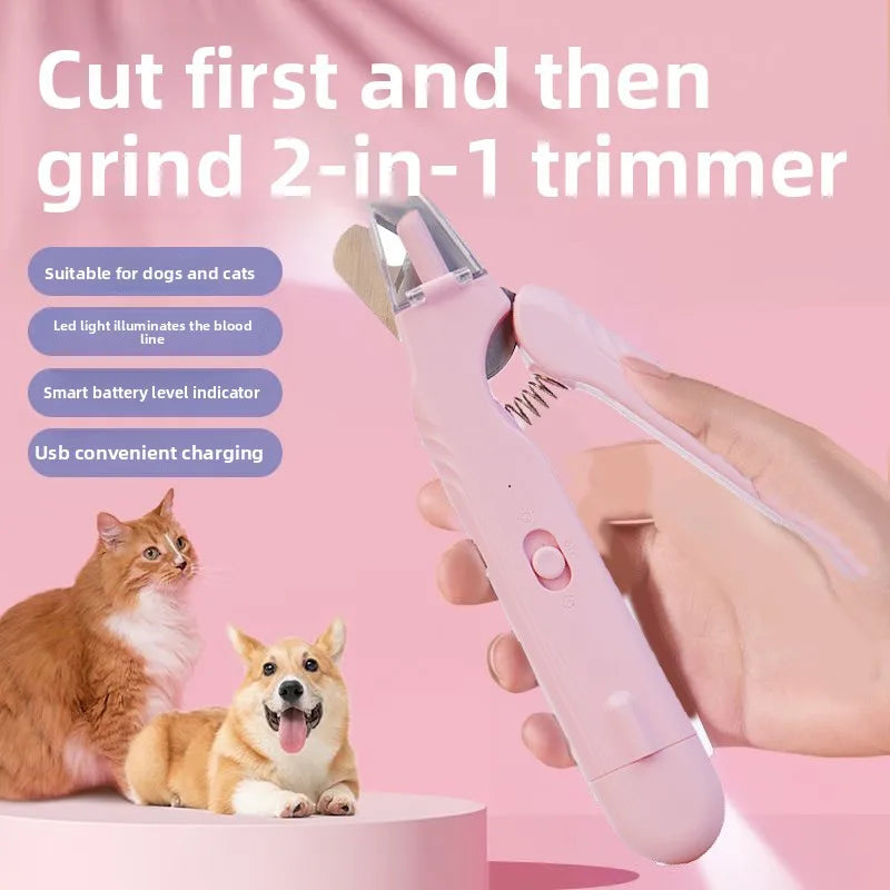 2 in 1 Electric Pet Nail Trimmer
