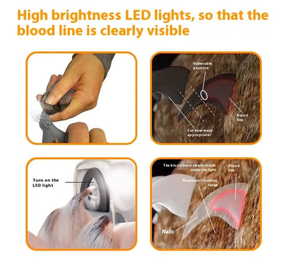1PCS LED Nail Clipper