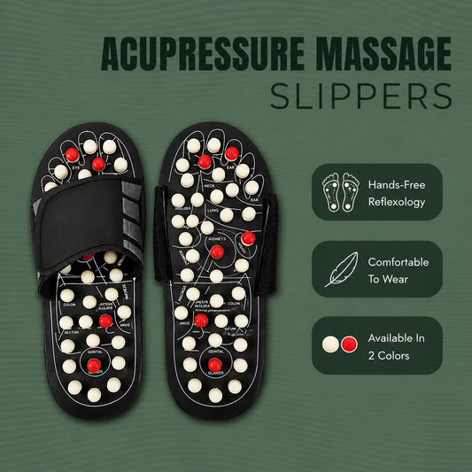 Pantoufles de massage par acupression
